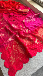 Pure soft munga silk Banarasi saree