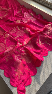 Pure soft munga silk Banarasi saree