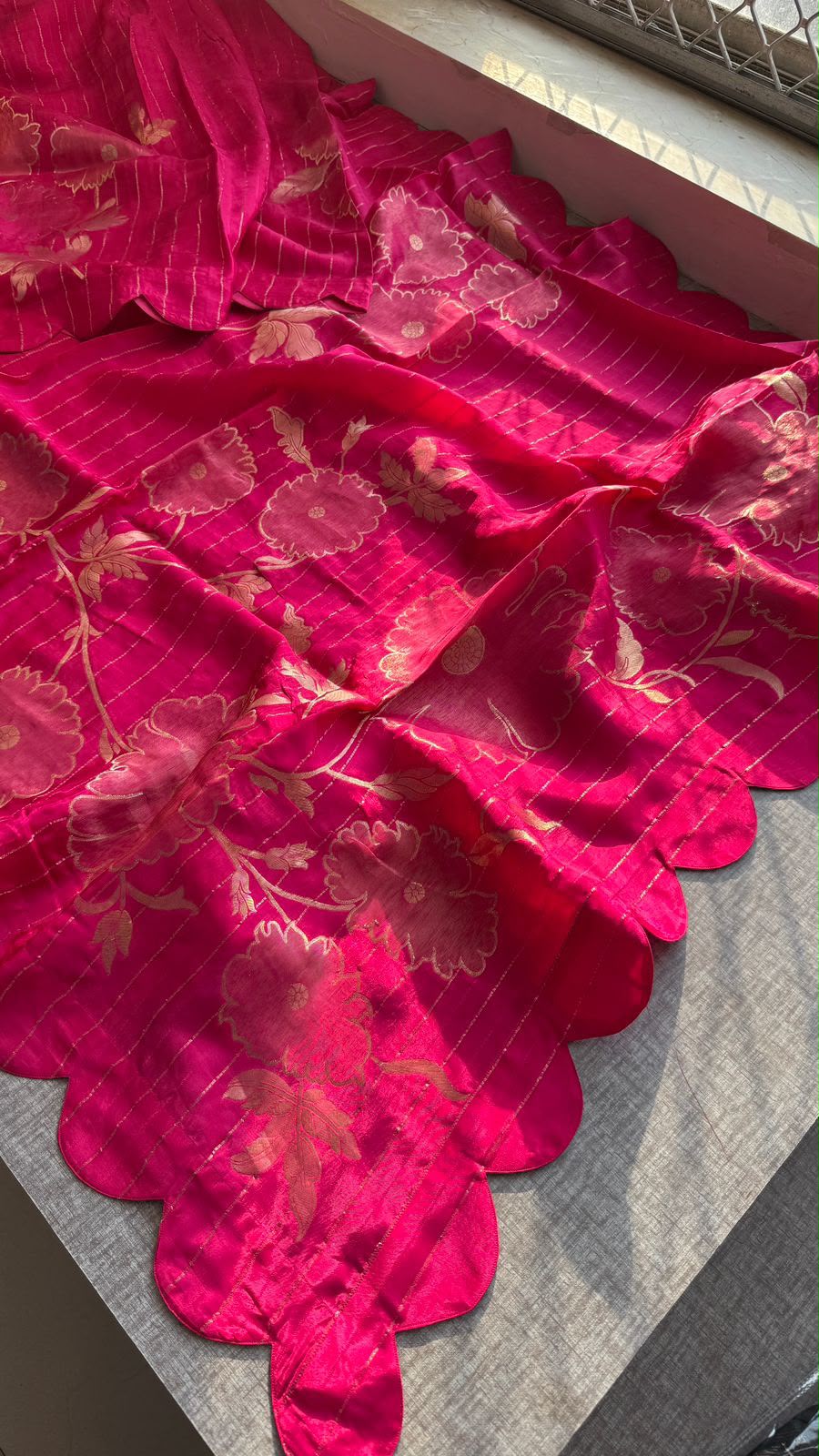 Pure soft munga silk Banarasi saree