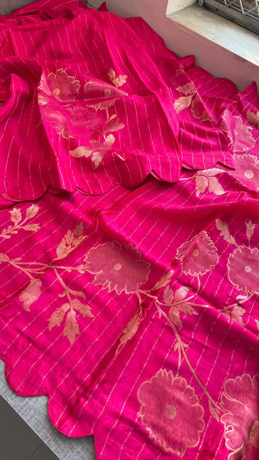 Pure soft munga silk Banarasi saree
