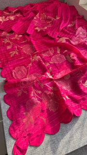 Pure soft munga silk Banarasi saree