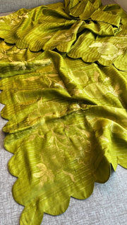Pure soft munga silk Banarasi saree