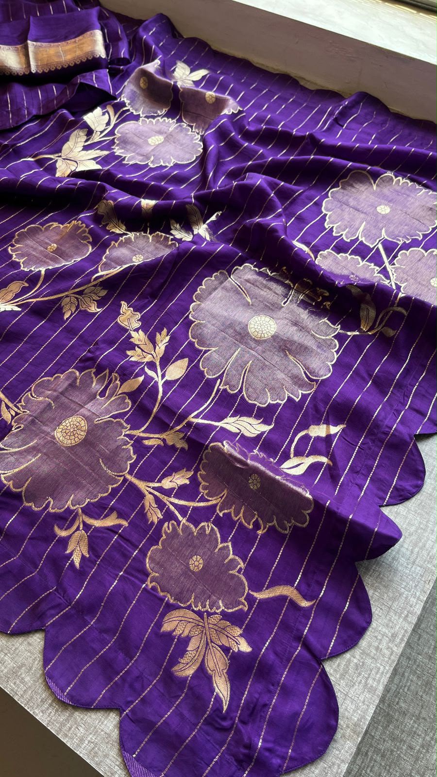 Pure soft munga silk Banarasi saree