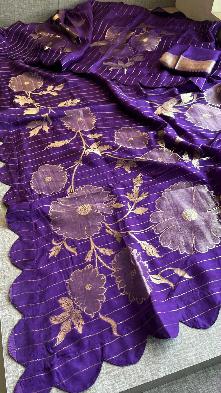 Pure soft munga silk Banarasi saree