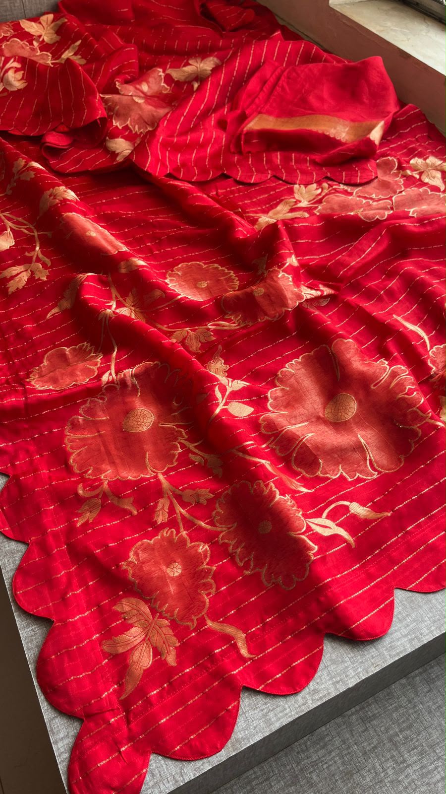Pure soft munga silk Banarasi saree