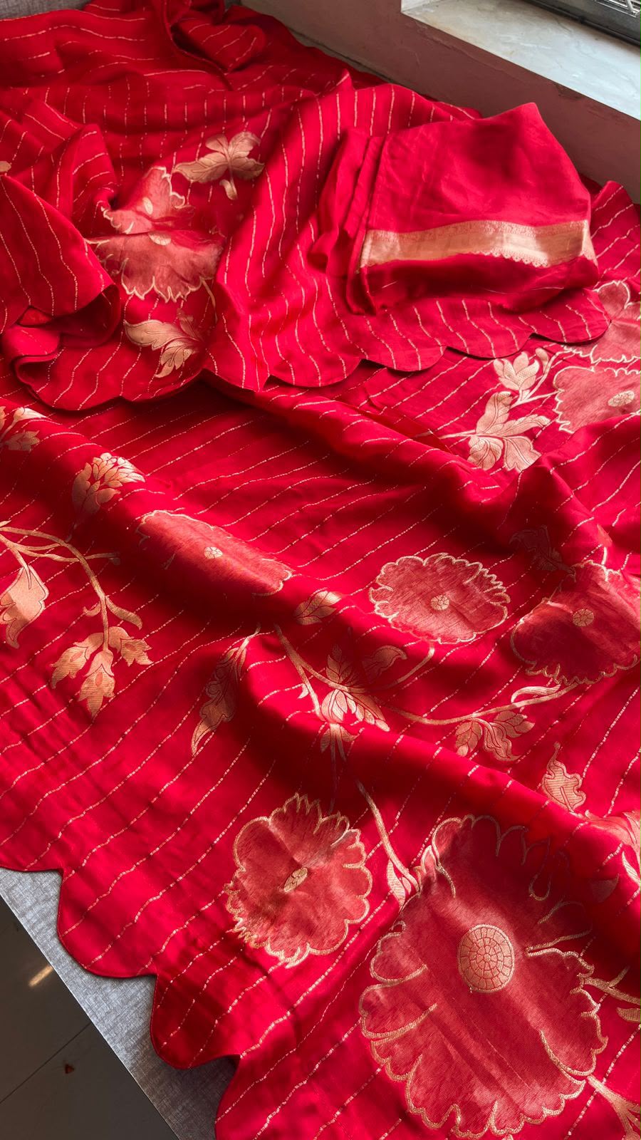 Pure soft munga silk Banarasi saree