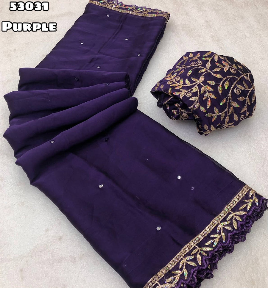 Elegant Rangoli Georgette saree