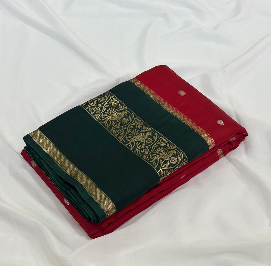 Exclusive viscose Gajji silk saree