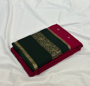 Exclusive viscose Gajji silk saree