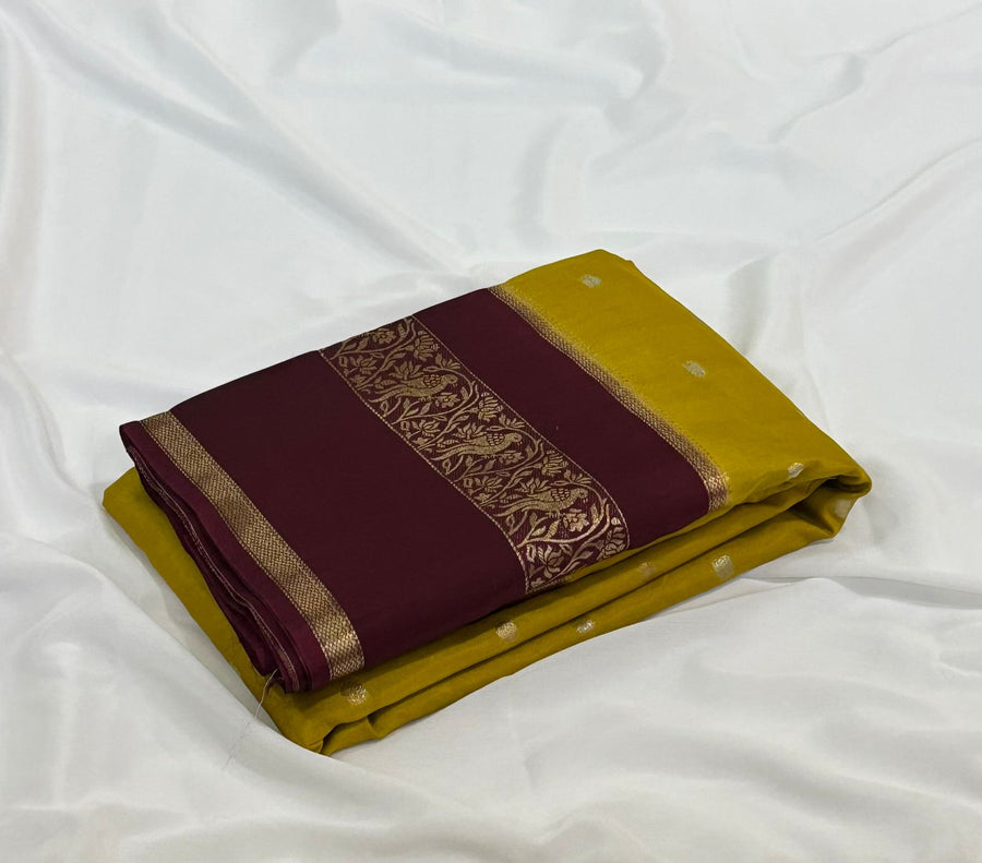 Exclusive viscose Gajji silk saree