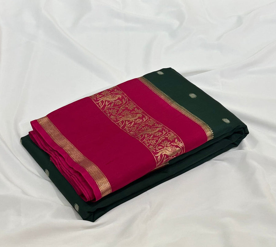 Exclusive viscose Gajji silk saree
