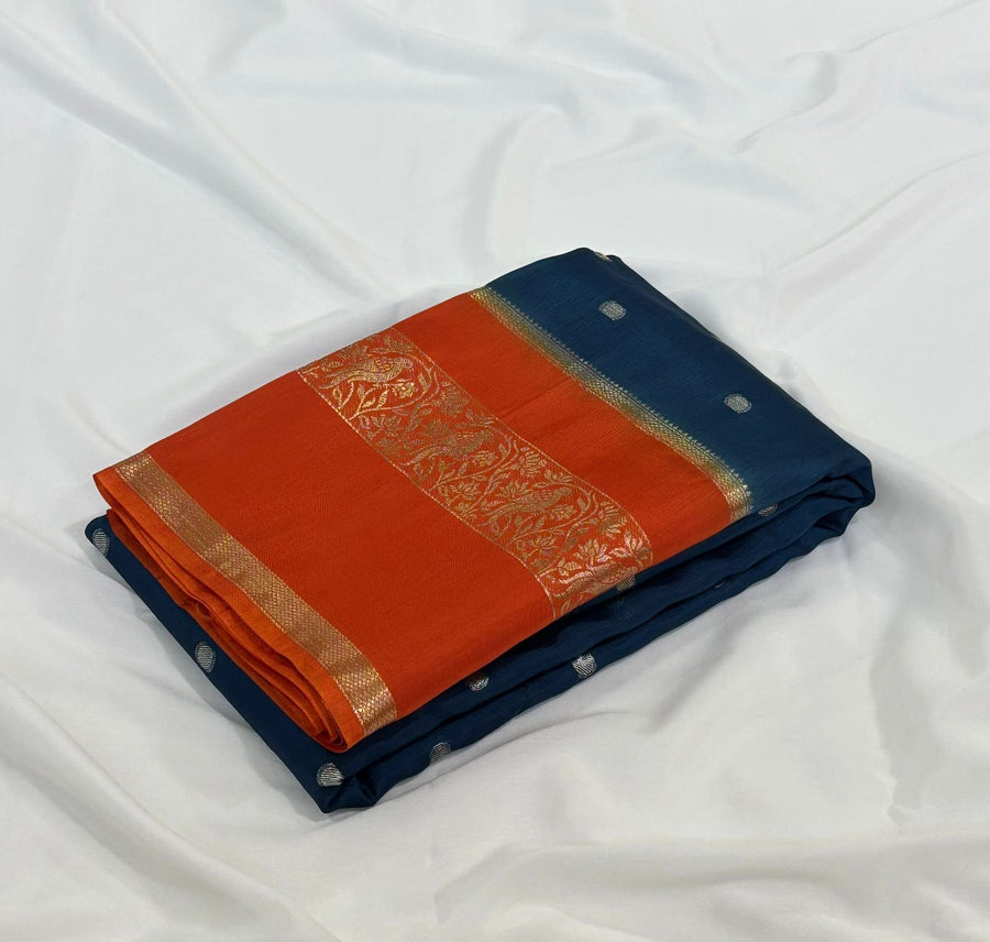 Exclusive viscose Gajji silk saree