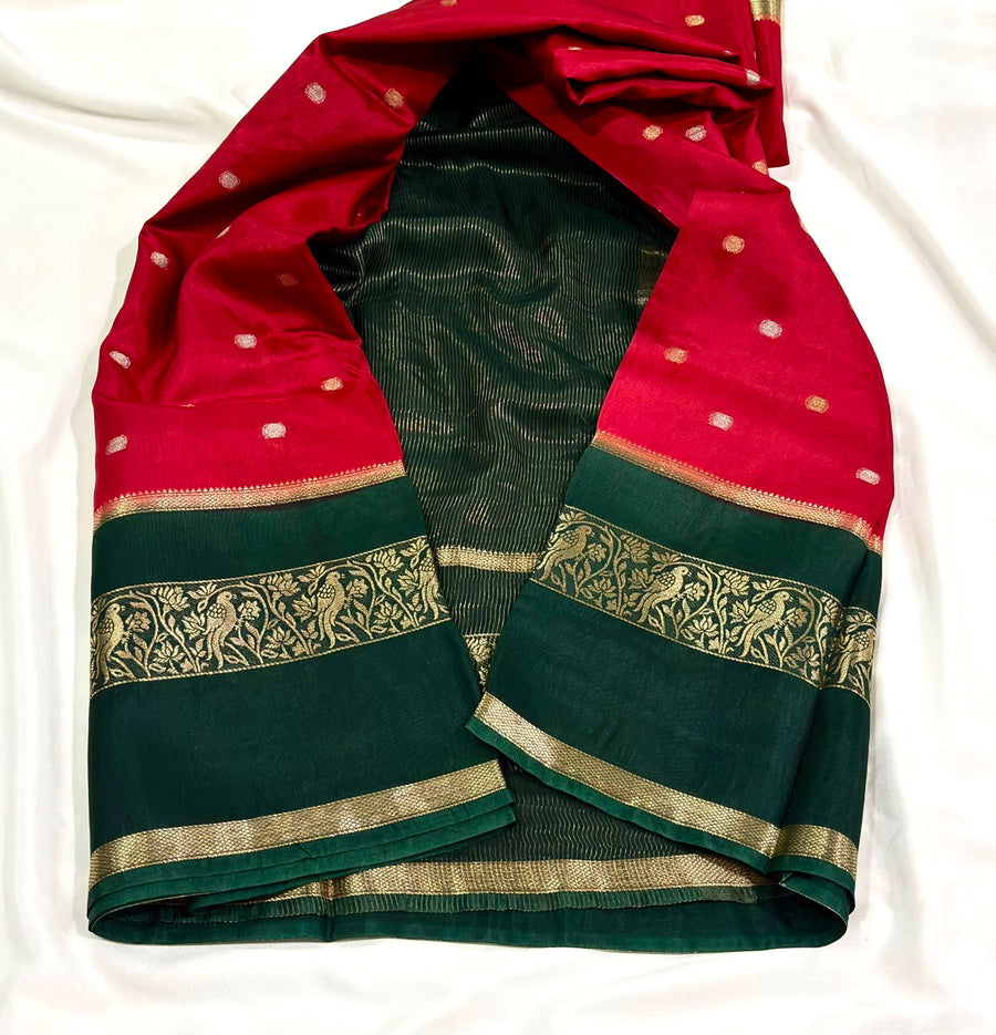 Exclusive viscose Gajji silk saree