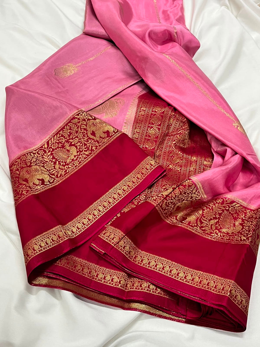 Premium Russian Viscose Crepe Silk Saree