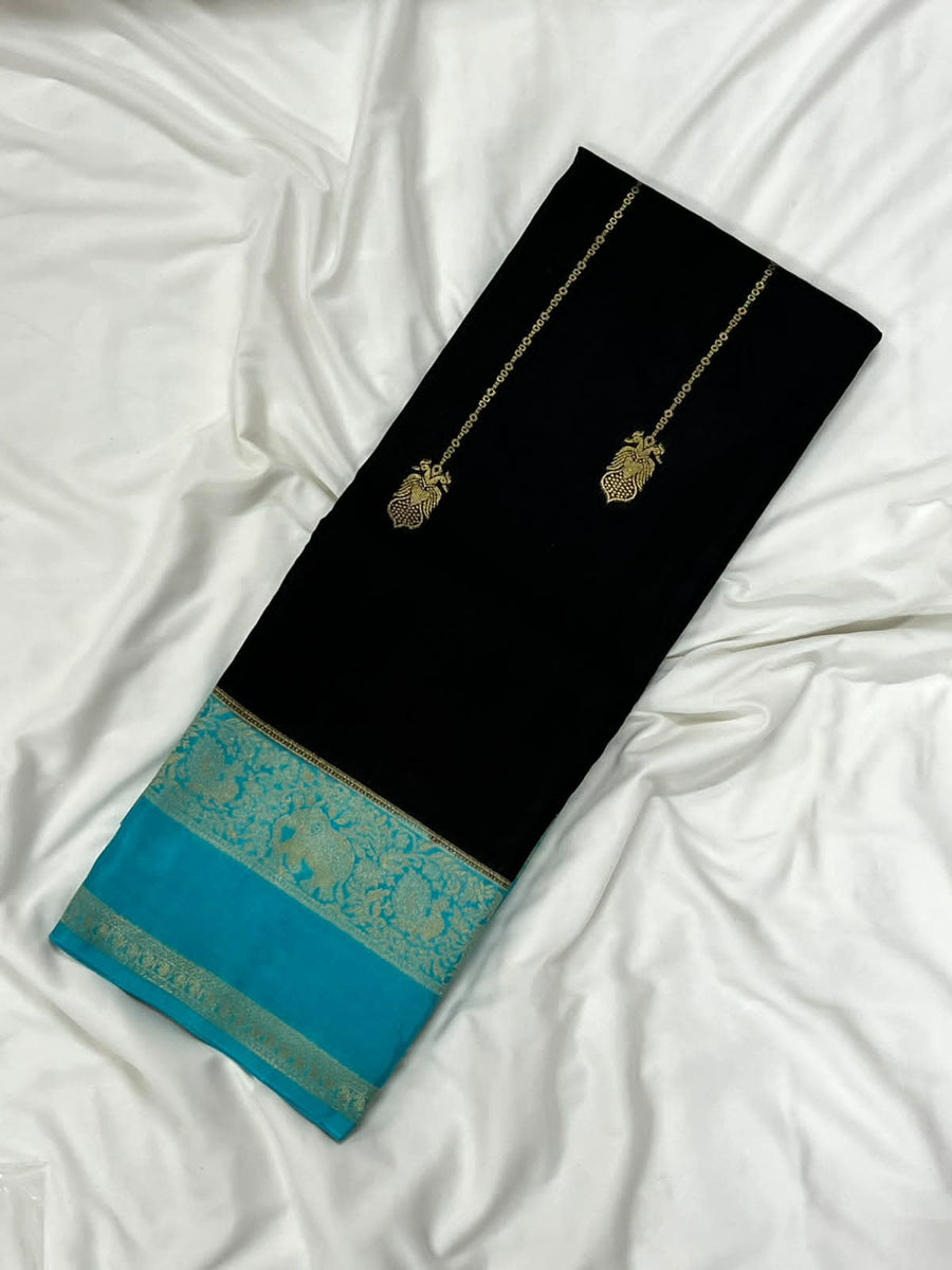 Premium Russian Viscose Crepe Silk Saree