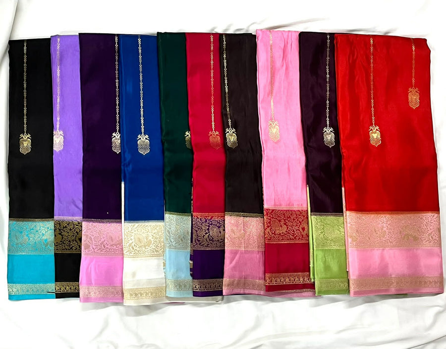 Premium Russian Viscose Crepe Silk Saree