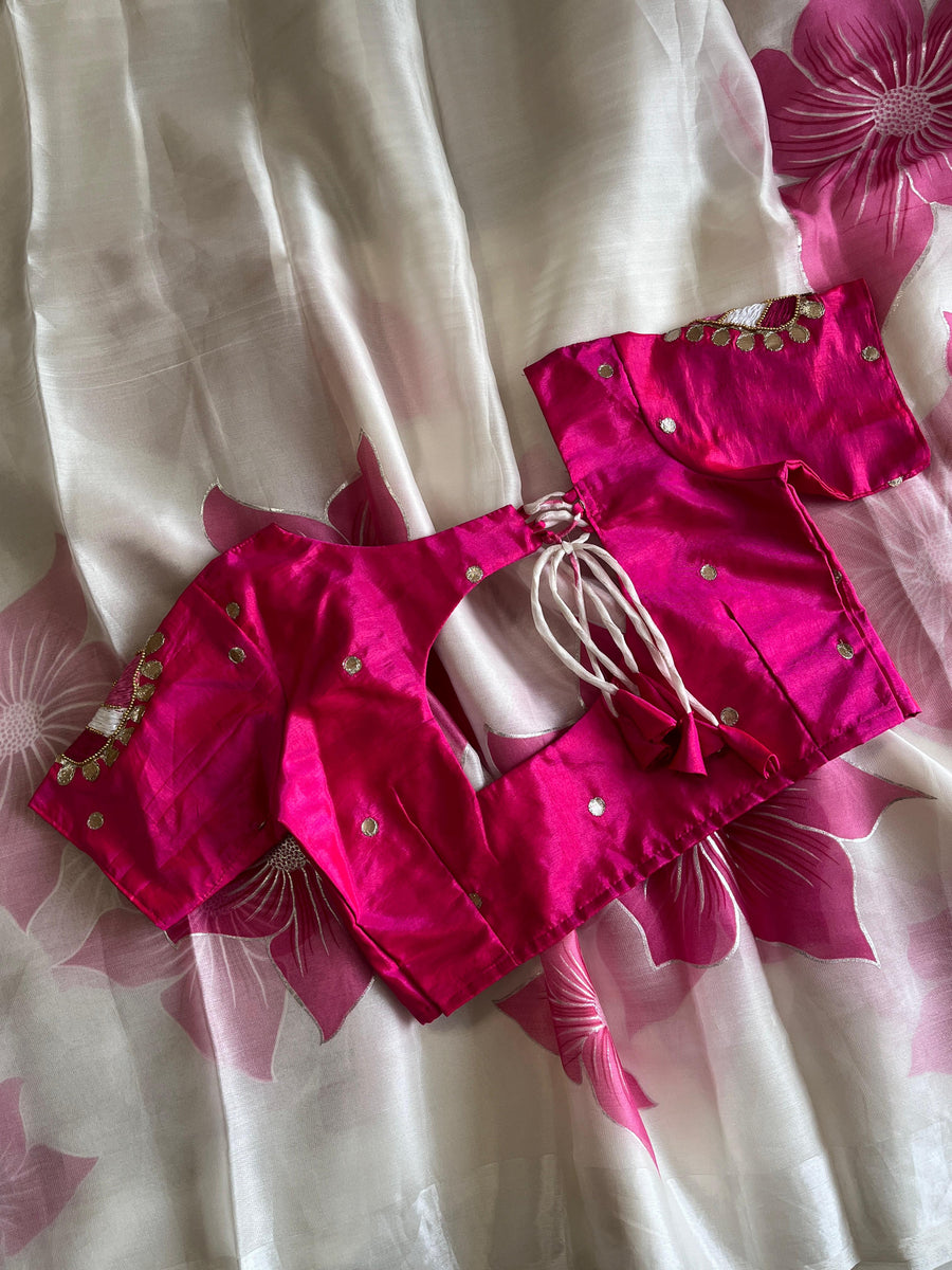 Elegant jute silk saree