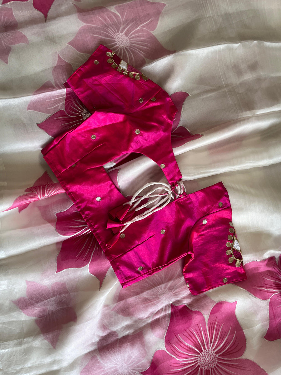 Elegant jute silk saree