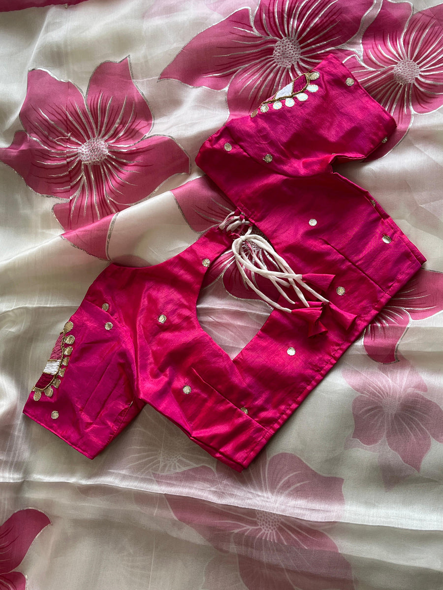 Elegant jute silk saree