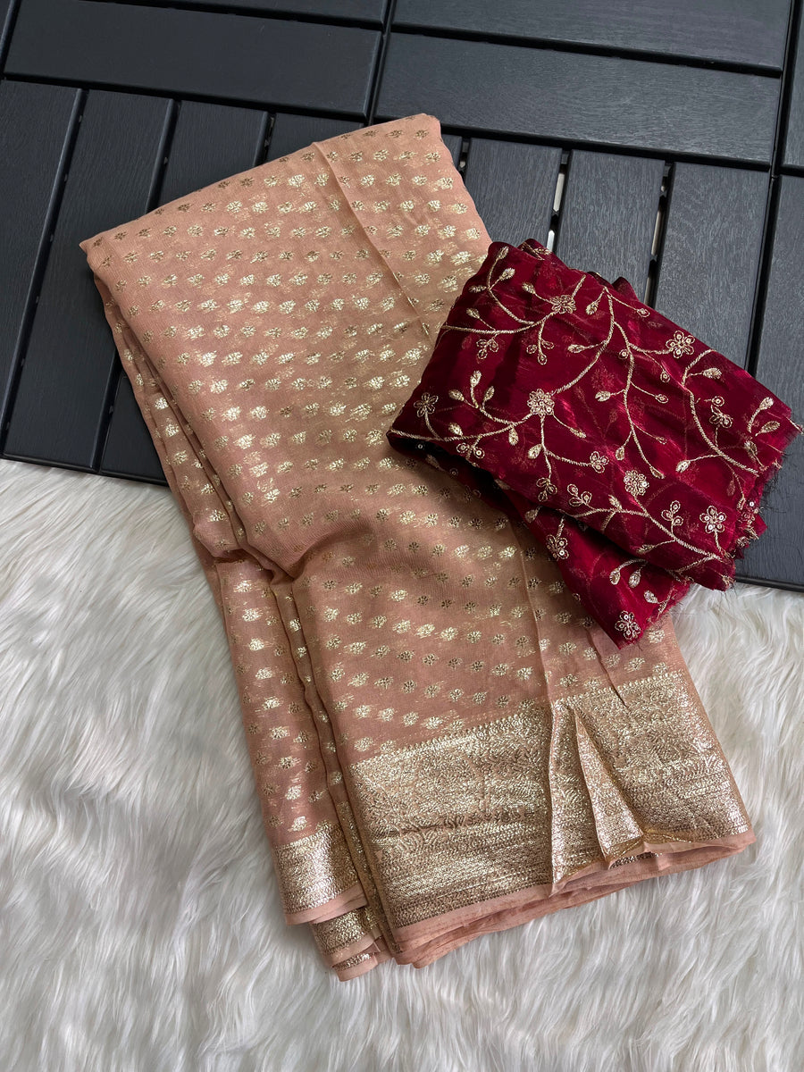 Elegant premium viscose saree