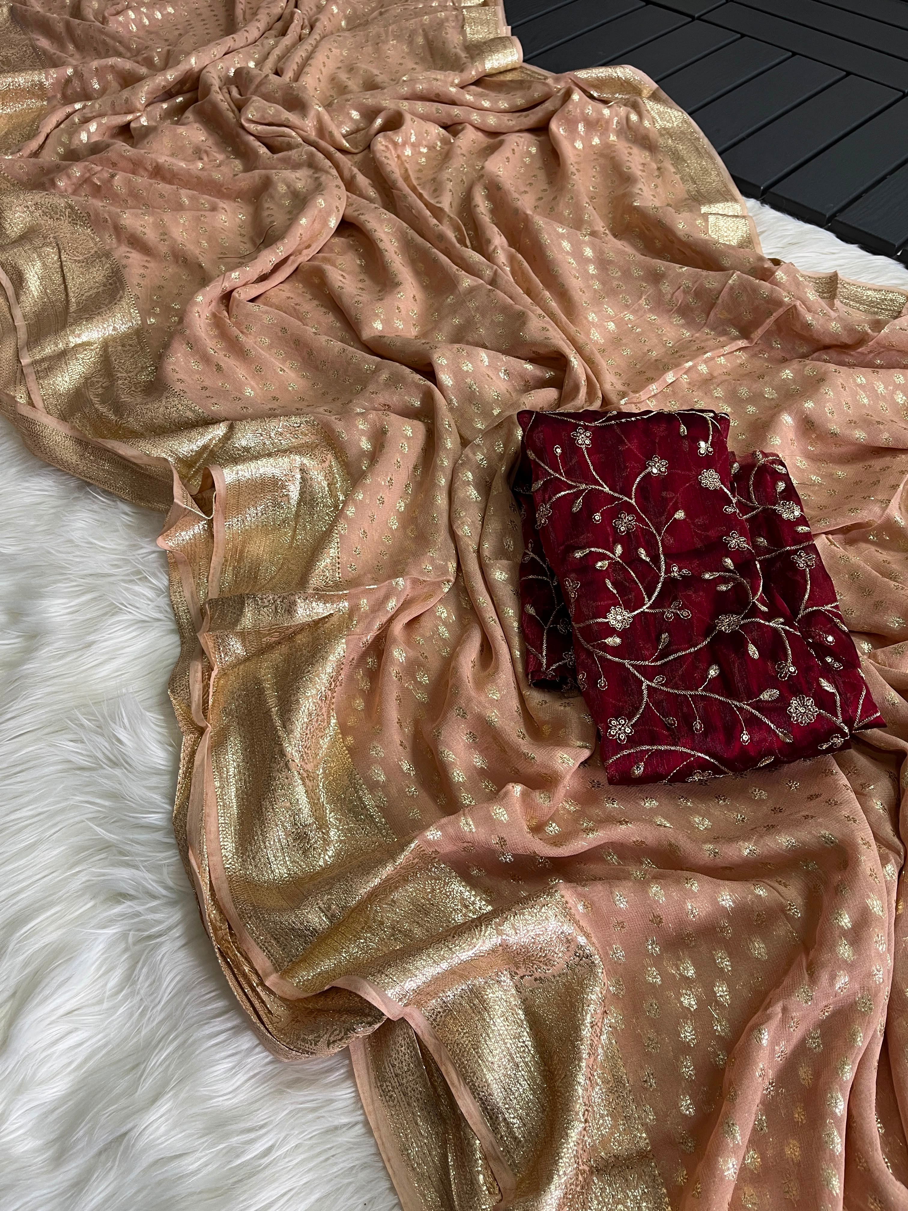 Elegant premium viscose saree