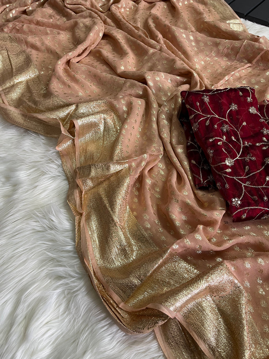 Elegant premium viscose saree