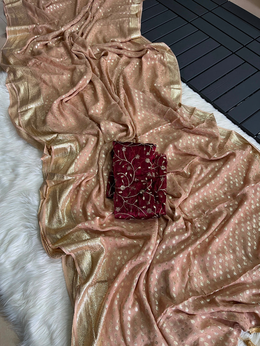 Elegant premium viscose saree