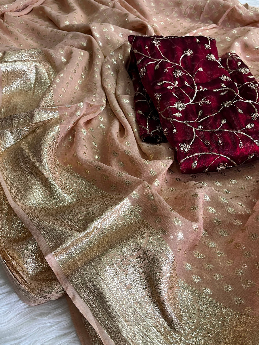 Elegant premium viscose saree
