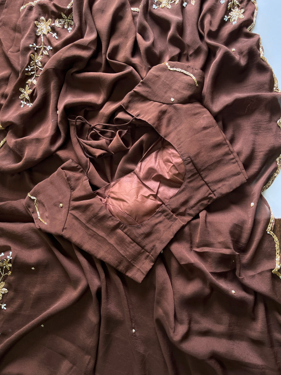 Premium Rangoli crush saree
