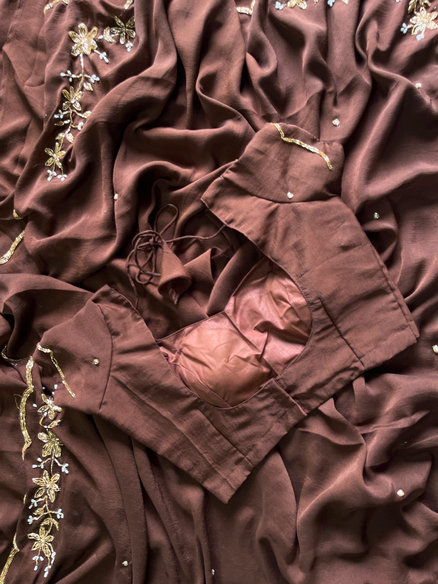 Premium Rangoli crush saree