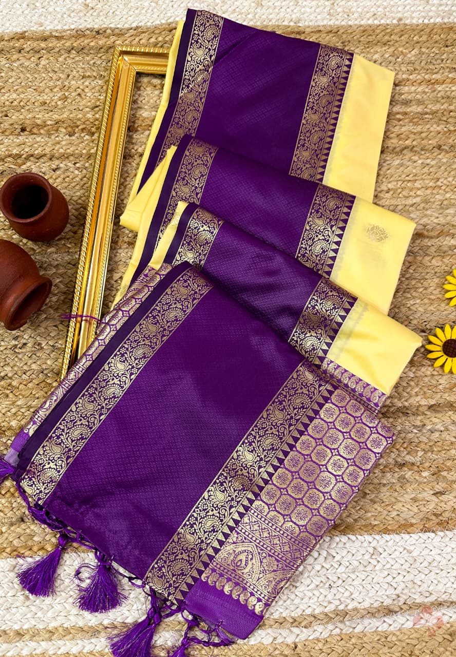 Semi Kanjivaram soft silk woven