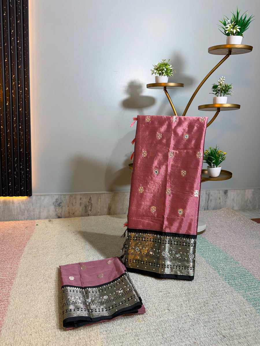 Elegant Banarasi katan soft silk sarees