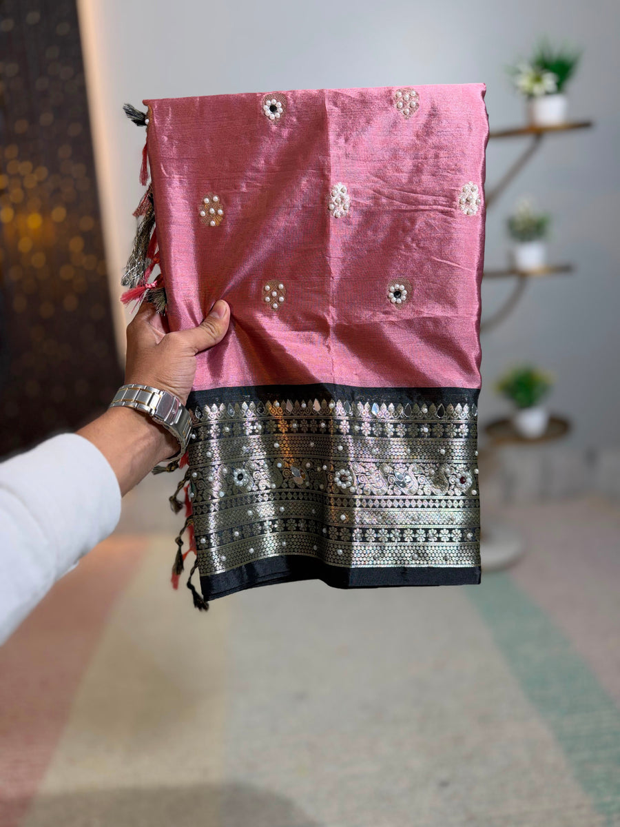 Elegant Banarasi katan soft silk sarees