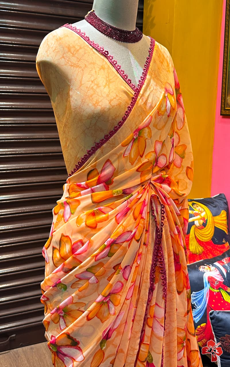 Viscose Georgette sarees