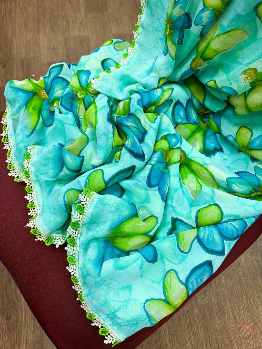 Viscose Georgette sarees