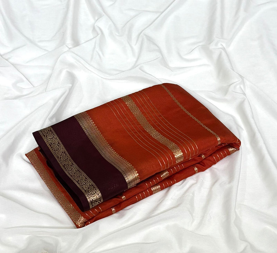 Mysore crepe saree