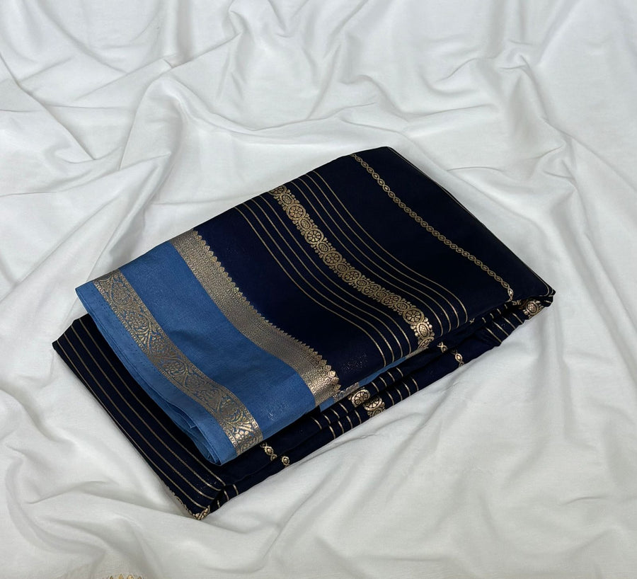 Mysore crepe saree