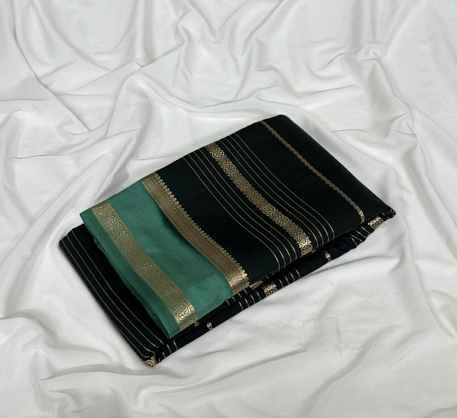 Mysore crepe saree