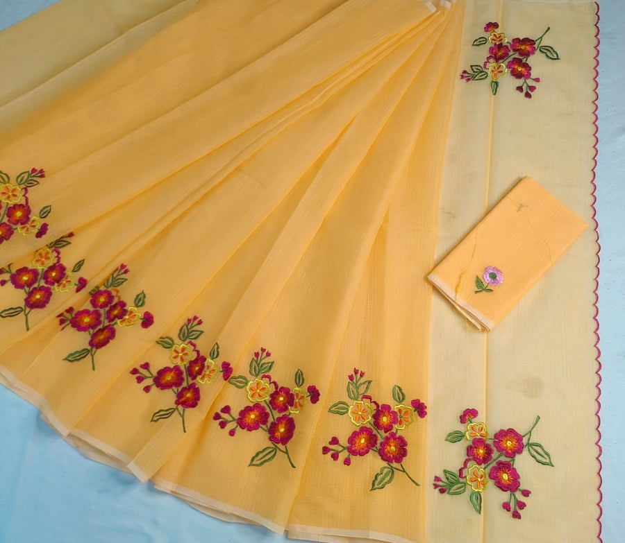 Exquisite Kota Doria mix cotton saree