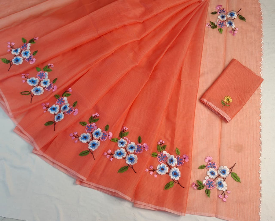 Exquisite Kota Doria mix cotton saree