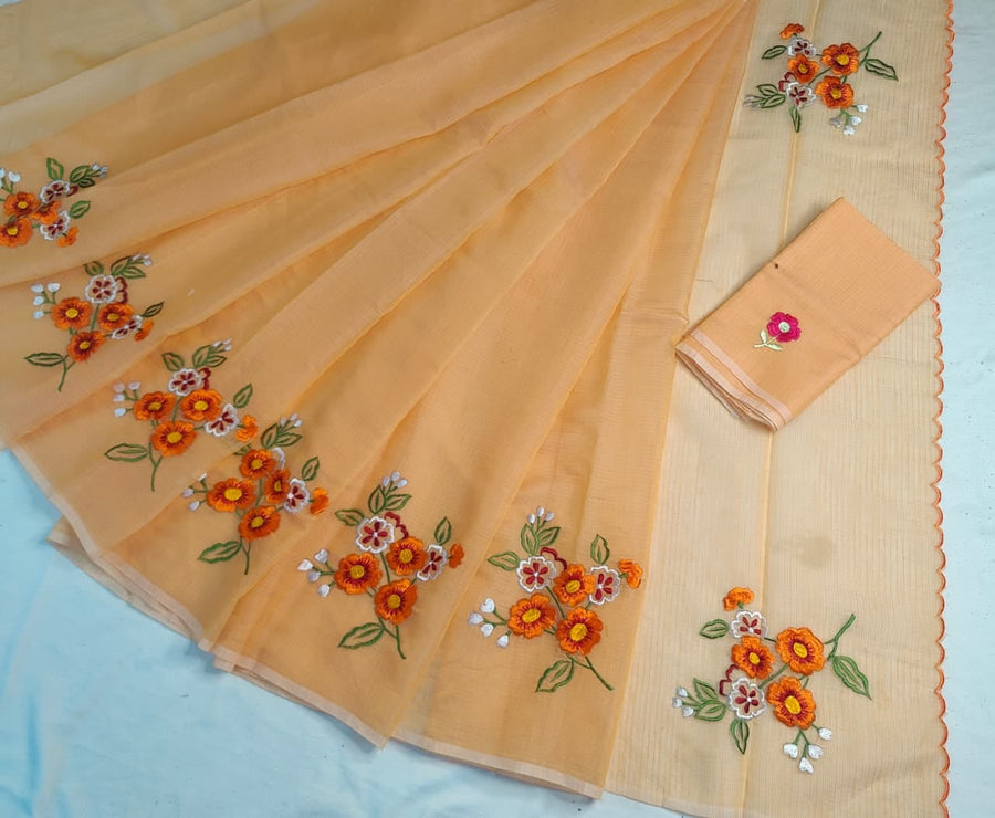 Exquisite Kota Doria mix cotton saree