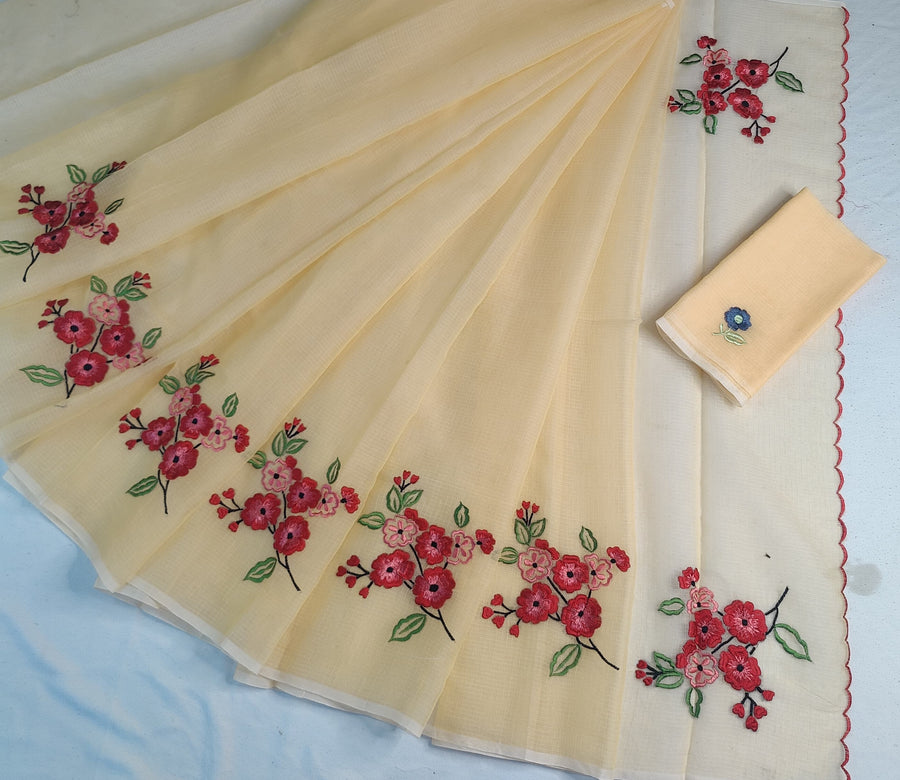 Exquisite Kota Doria mix cotton saree