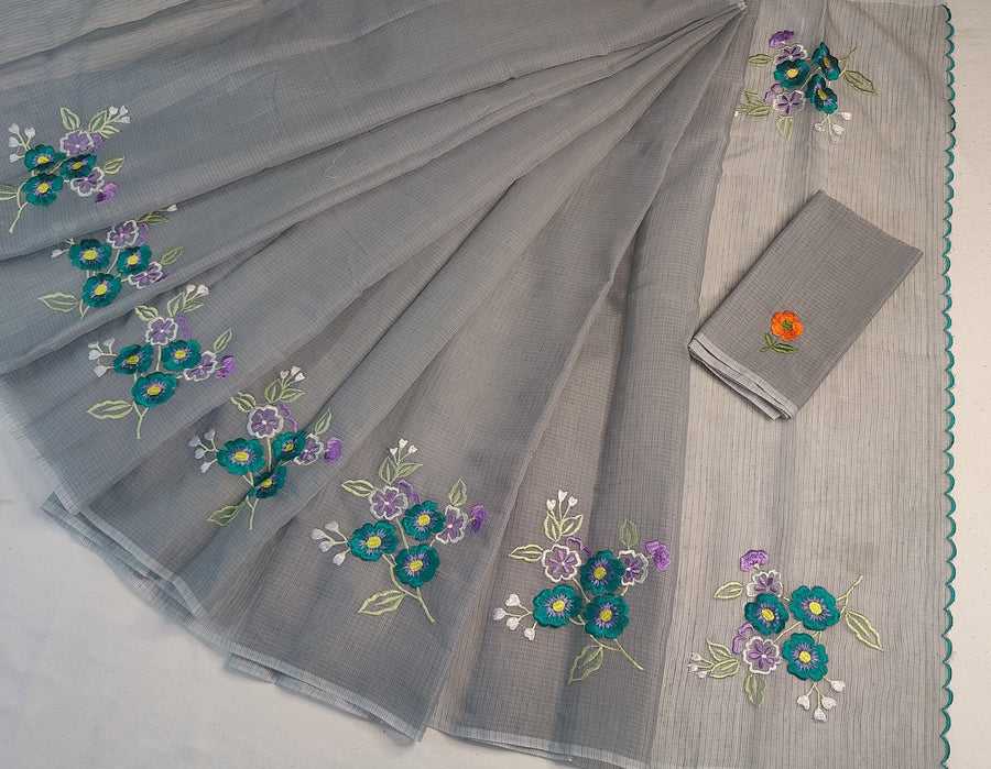 Exquisite Kota Doria mix cotton saree