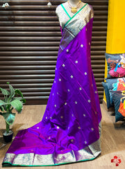 Gadwal dual-toned soft silk sarees