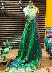 Gadwal dual-toned soft silk sarees