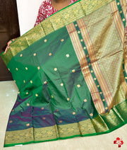 Gadwal dual-toned soft silk sarees