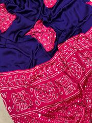 silky satin crepe sarees