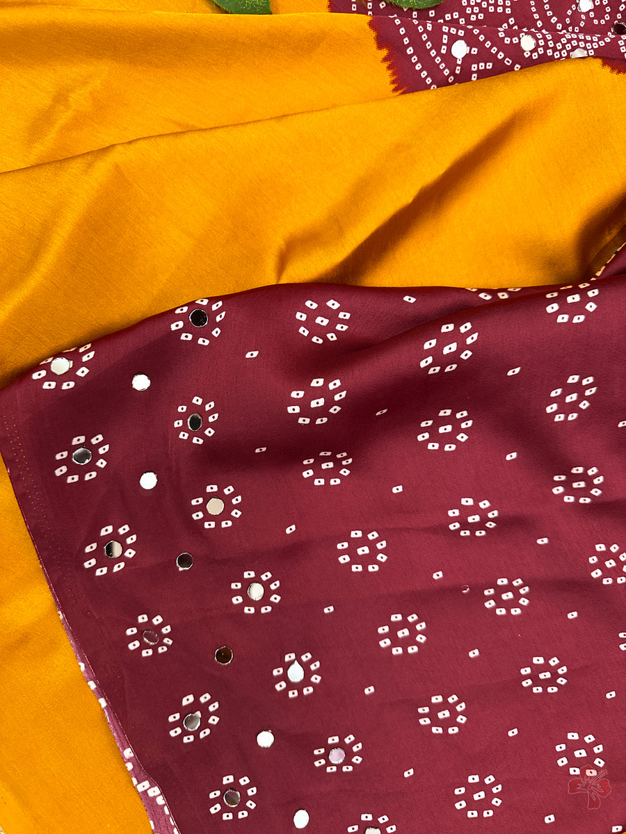 silky satin crepe sarees