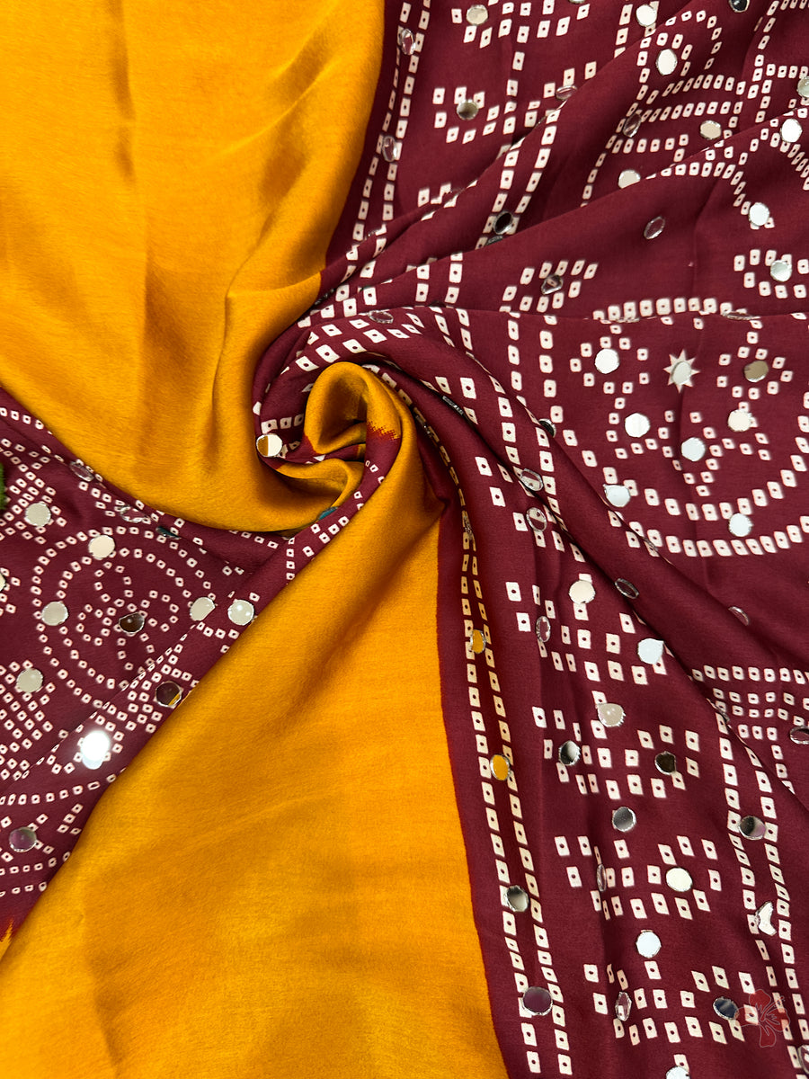 silky satin crepe sarees