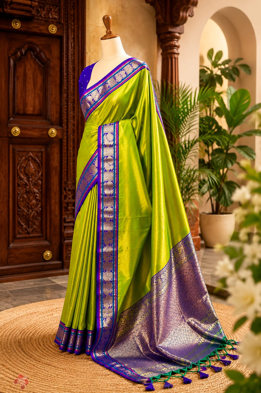 Semi kanjivaram soft silk saree